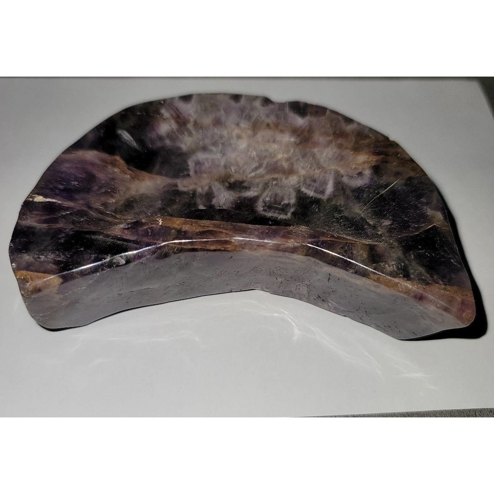 Chevron Amethyst Moon Dish